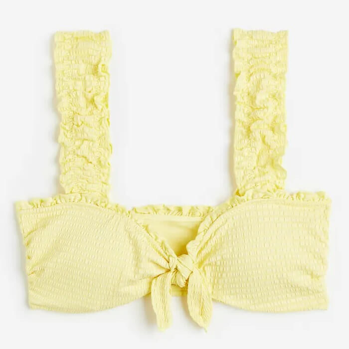 

Лиф H&M Padded Bikini, светло-желтый