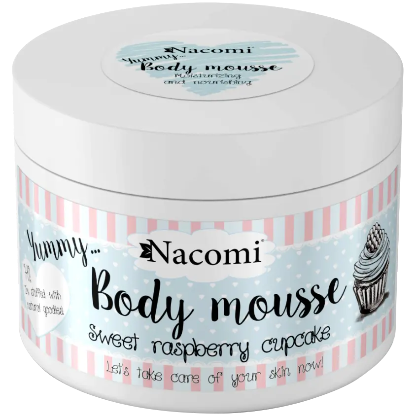 

Nacomi Sweet Raspberry Cup питательный мусс для тела малина, 180 мл