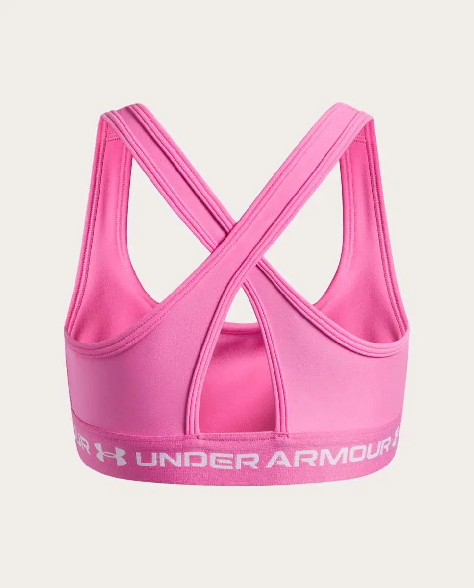 Детский спортивный бюстгальтер с перекрестной спиной G Crossback Bra Under Armour, Rosa — фото 2
