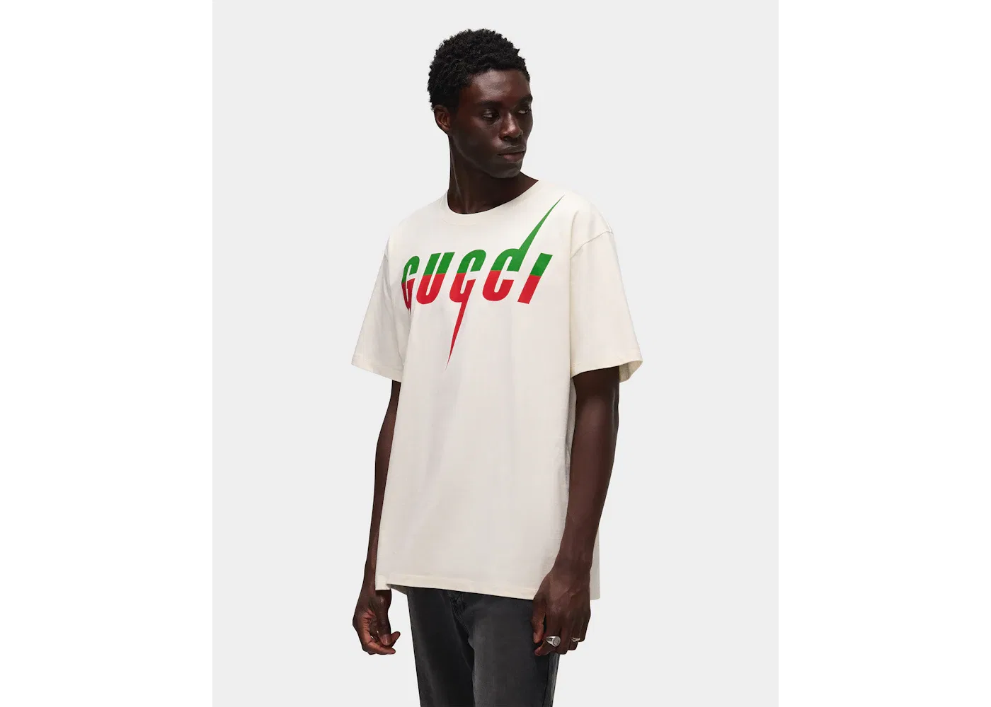 Мужская футболка с принтом Gucci Blade Gucci, White — фото 3