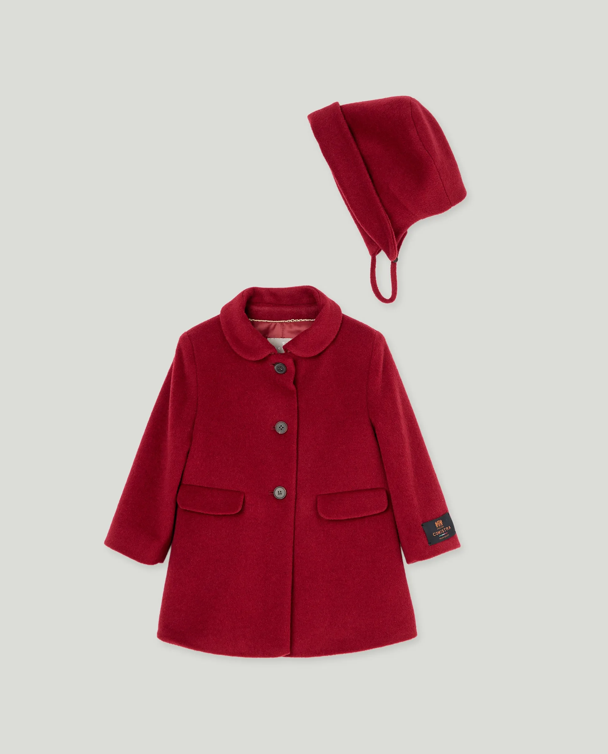 

Пальто из английской ткани с капюшоном для ребенка Coconut El Corte Inglés, бордовый