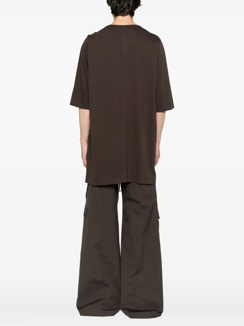 Футболка с круглым вырезом Rick Owens, коричневый — фото 3