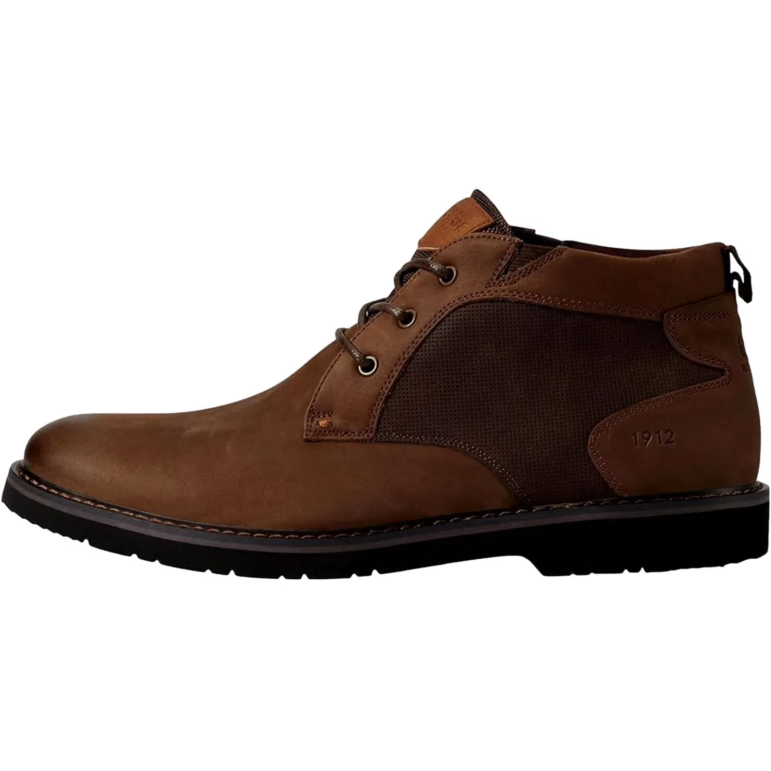 Nunn Bush Denali Plain Toe Chukka Dark Brown Crazy Horse 84887-201 Men's