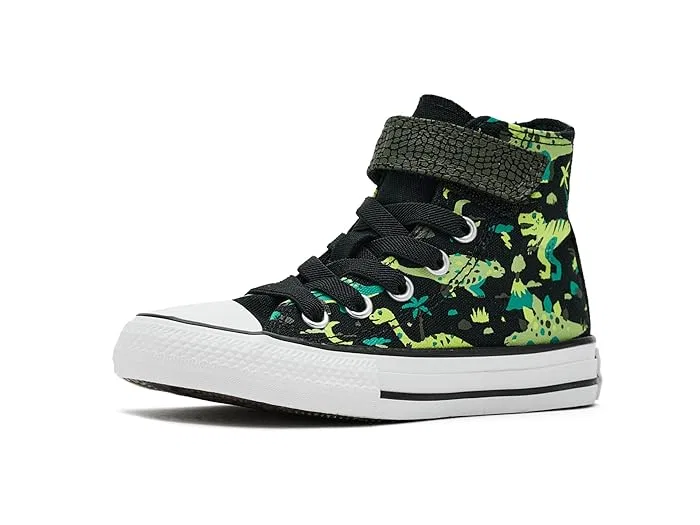 Кеды детские Chuck Taylor All Star Easy-on Dinos Converse Kids, Black/White/Neon Mantis