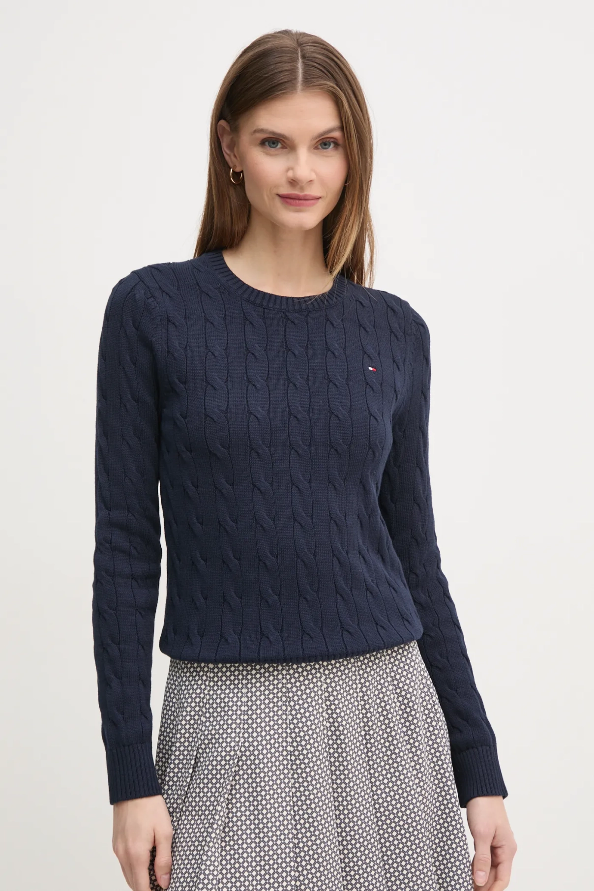 

Хлопковый свитер Tommy Hilfiger, темно-синий