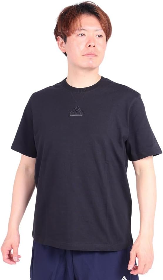 

Мужская футболка с коротким рукавом adidas, футболка с графическим принтом ALL SZN, KNQ61, черный