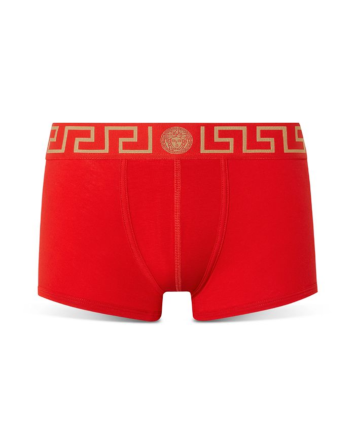 

Трусы-боксеры с логотипом Topeka Cotton Low Rise Versace, красный