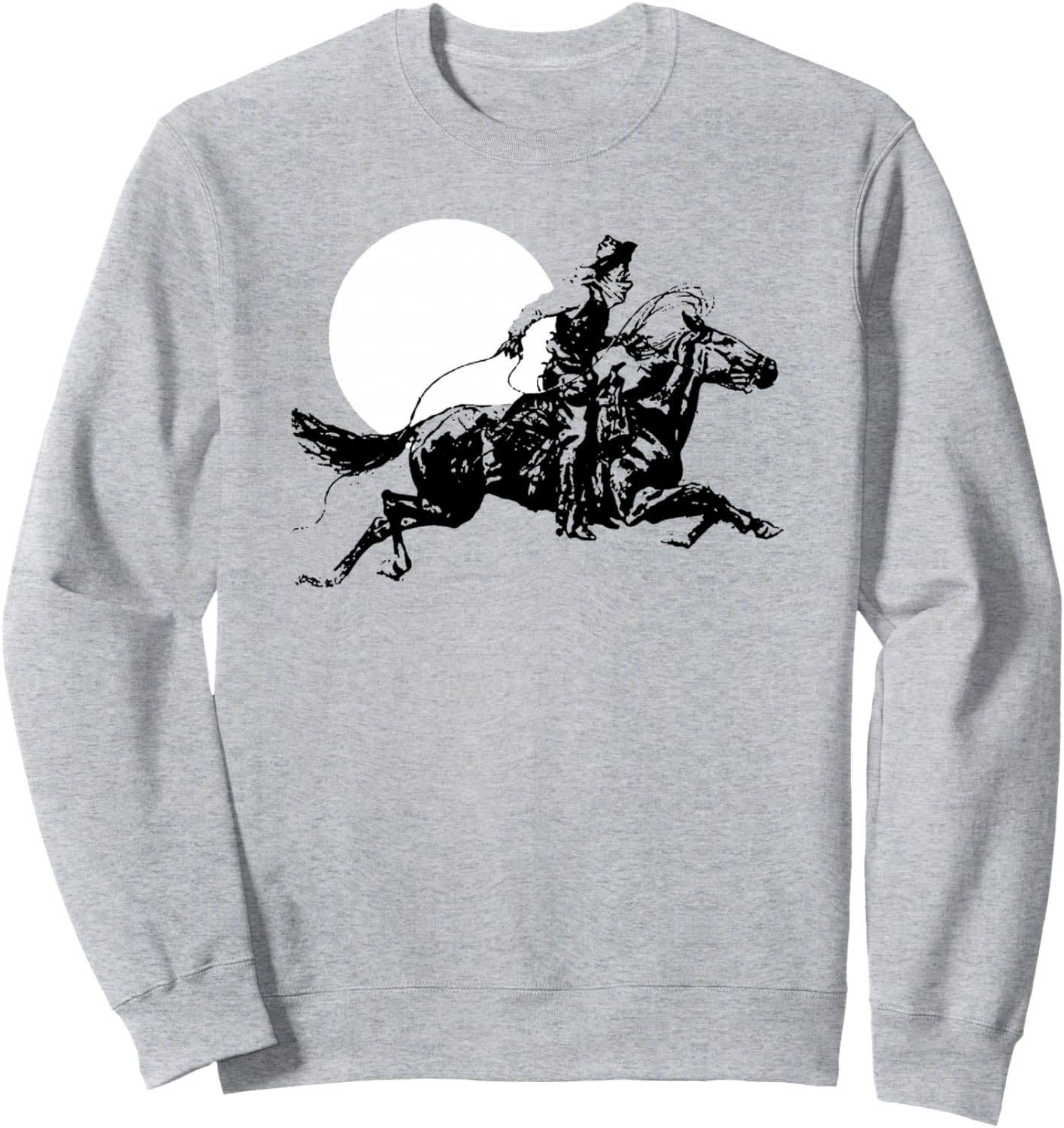 

Минималистичная ковбойская толстовка в стиле ретро вестерн с элементами родео Out West Supply Co. Western Threads, серый