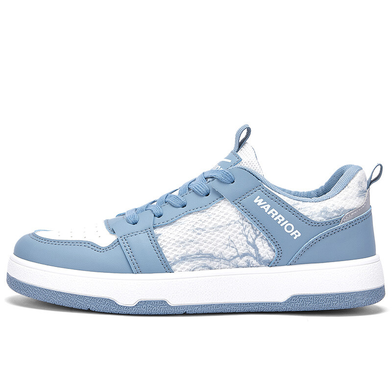 

Кроссовки WARRIOR Skateboarding Shoes Men Low-top White/blue, белый/синий