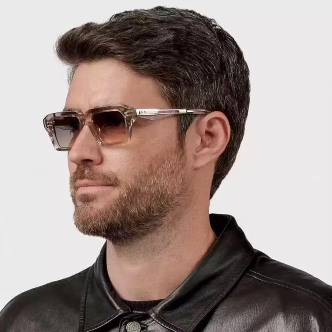 

Классические солнцезащитные очки с заклепками для женщин и мужчин, в винтажном панк-стиле, популярные, для активного отдыха, класса люкс, защита от УФ-излучения UV400 (черно-серые) TVTBBVV, Black Gray