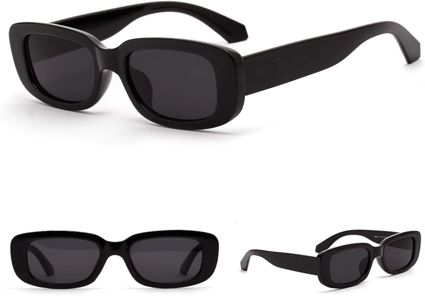 

Солнцезащитные очки ADE WU прямоугольной формы для женщин и мужчин в стиле ретро 90-х, узкие, прямоугольные, модные, в стиле Y2K, унисекс, стильные, Black & Green