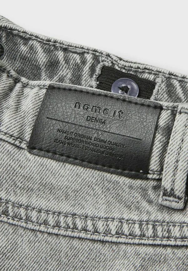 Nkfrose широкие расклешенные джинсы Name It, Light Grey Denim — фото 3