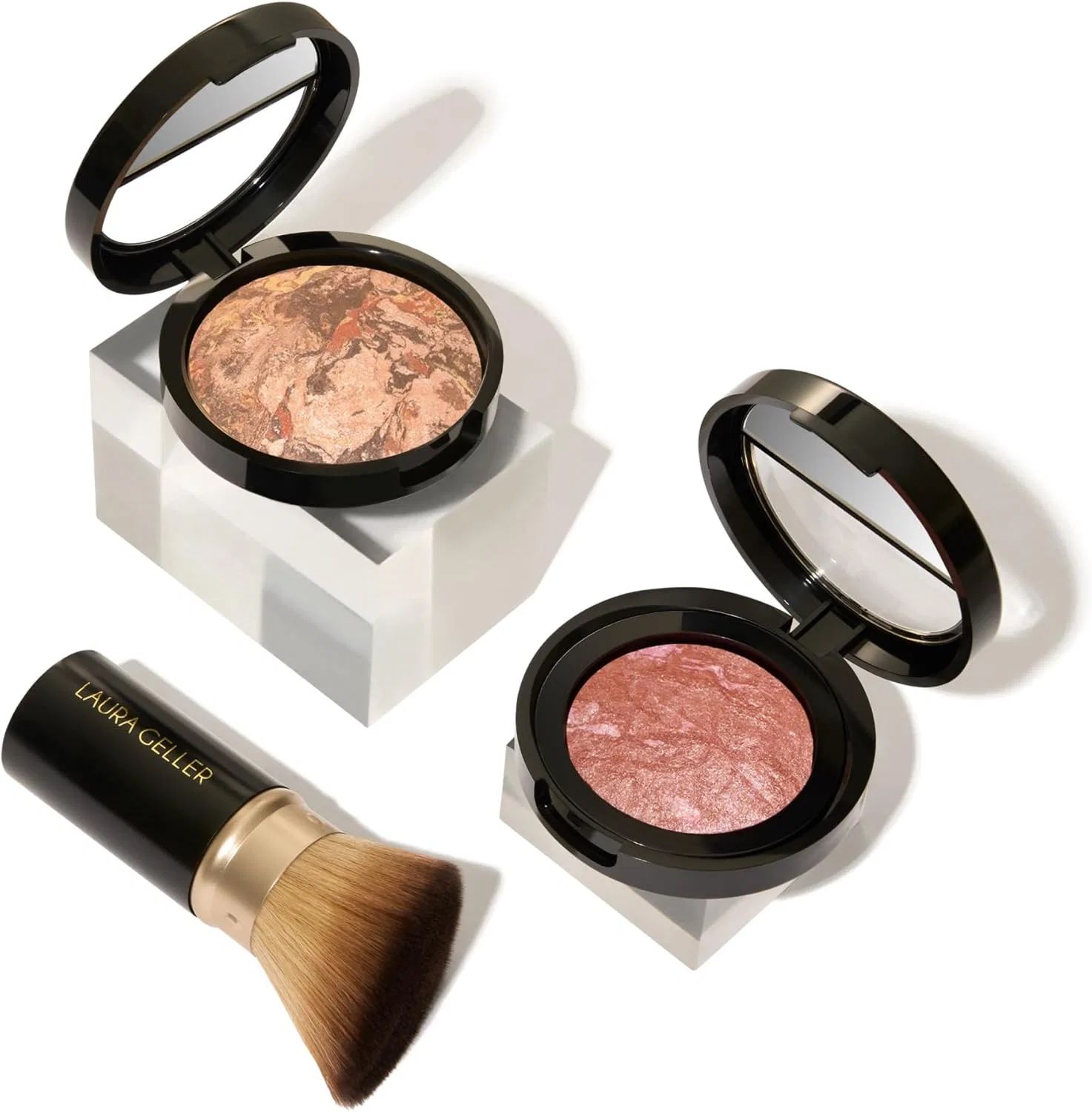 Набор для макияжа Laura Geller New York Blush-n-Glow Kit, 3 предмета, оттенок Deep + Pink Grapefruit