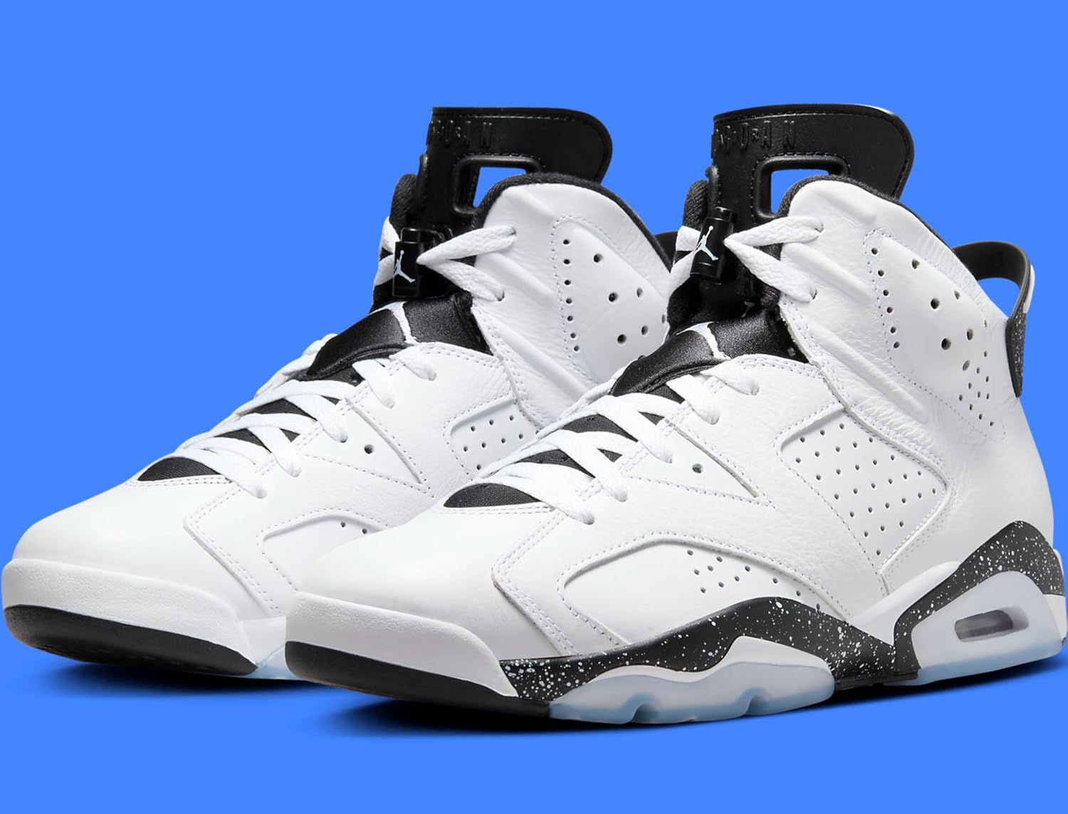 Мужские кроссовки Nike Air Jordan 6 Retro, белый/черный — фото 2