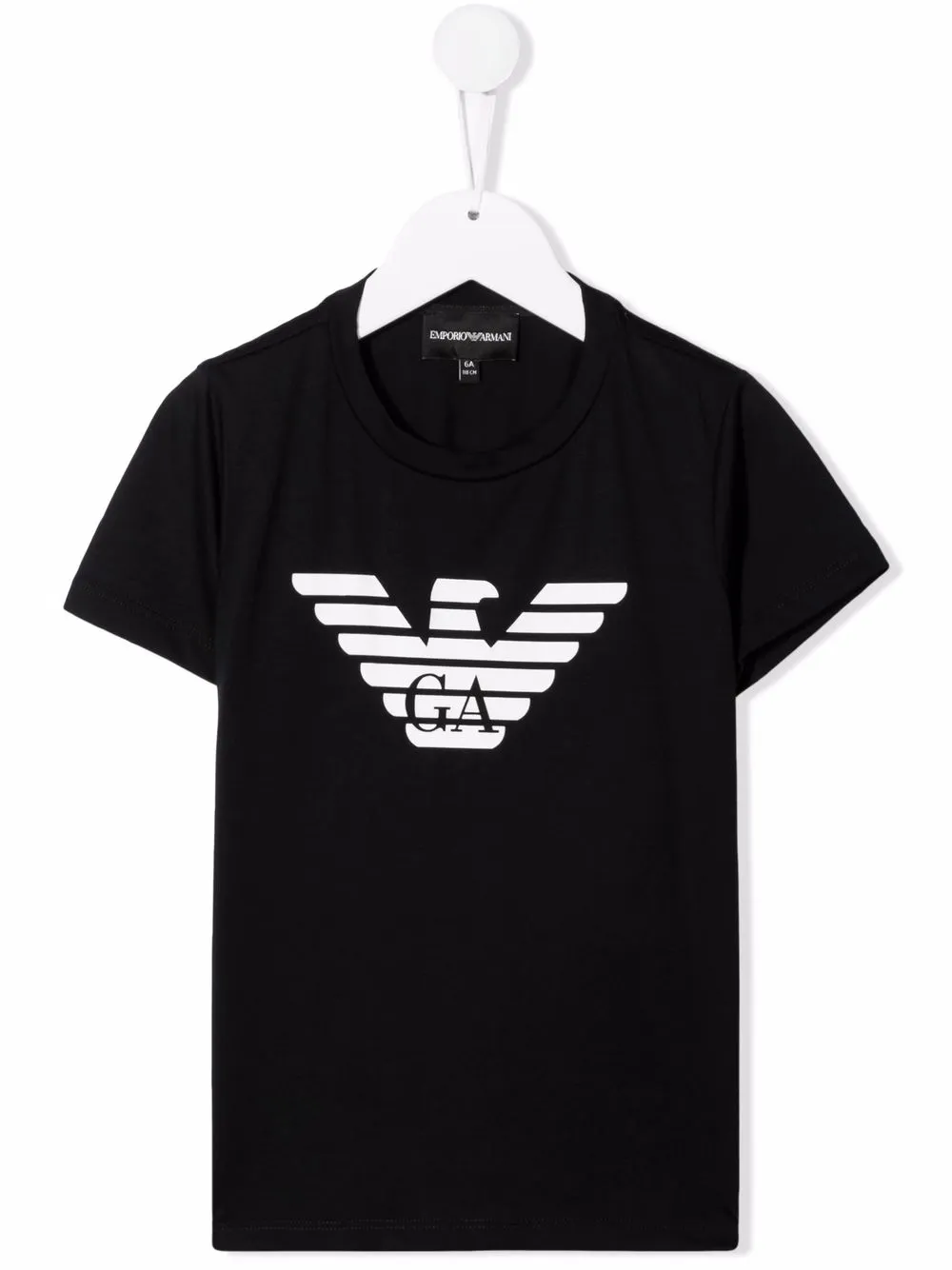 

Футболка с логотипом Emporio Armani Kids, черный
