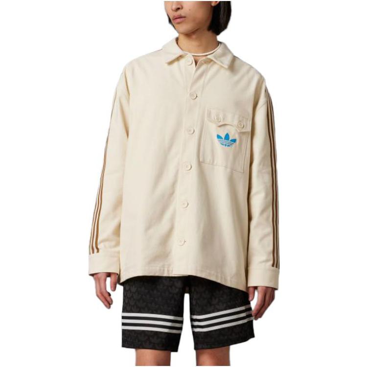 Adidas Originals Куртка Adicolor 70s мужская бежево-желтая, Beige Yellow — фото 4