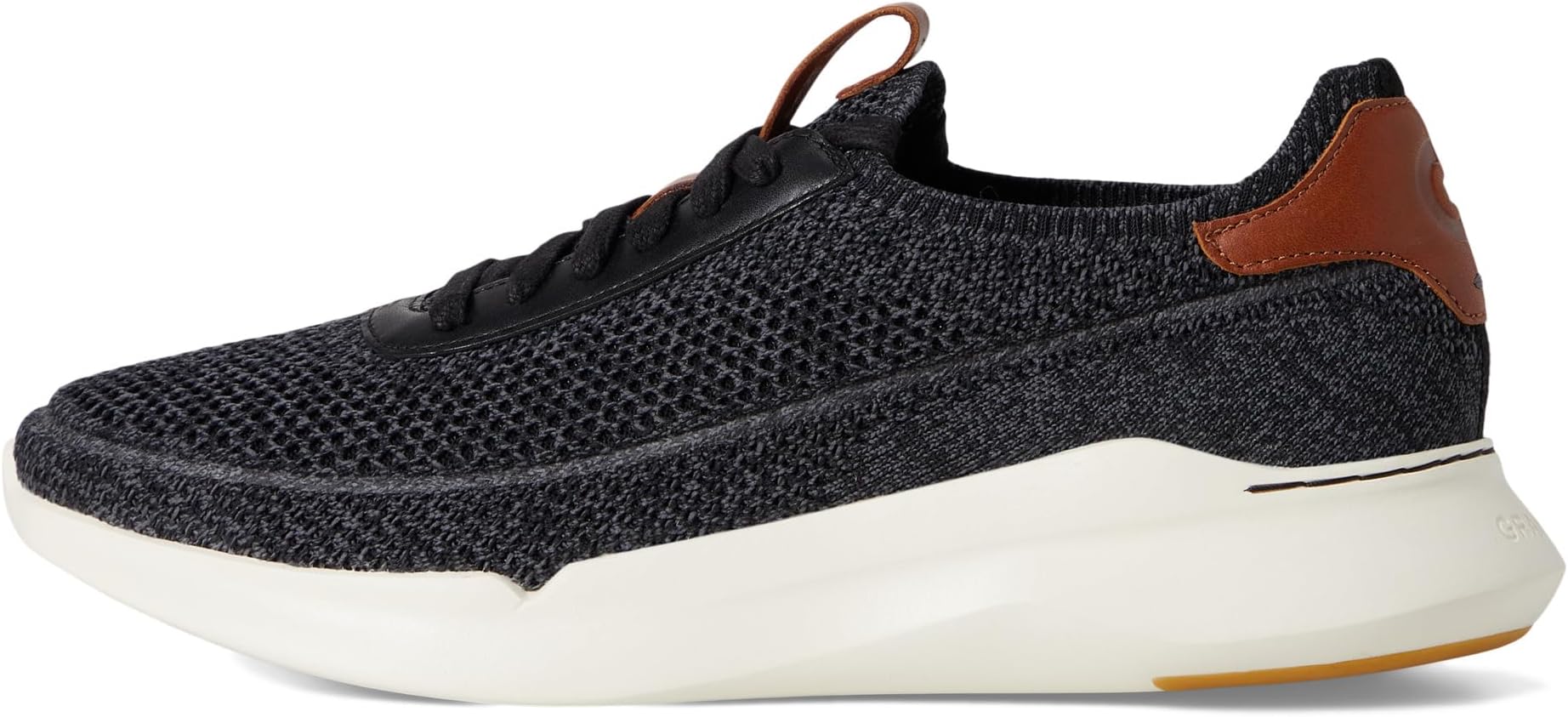 Кроссовки Cole Haan Grand Crosscourt Stitchlite Runox Sneakers, цвет Black/British Tan/Ivory — фото 4