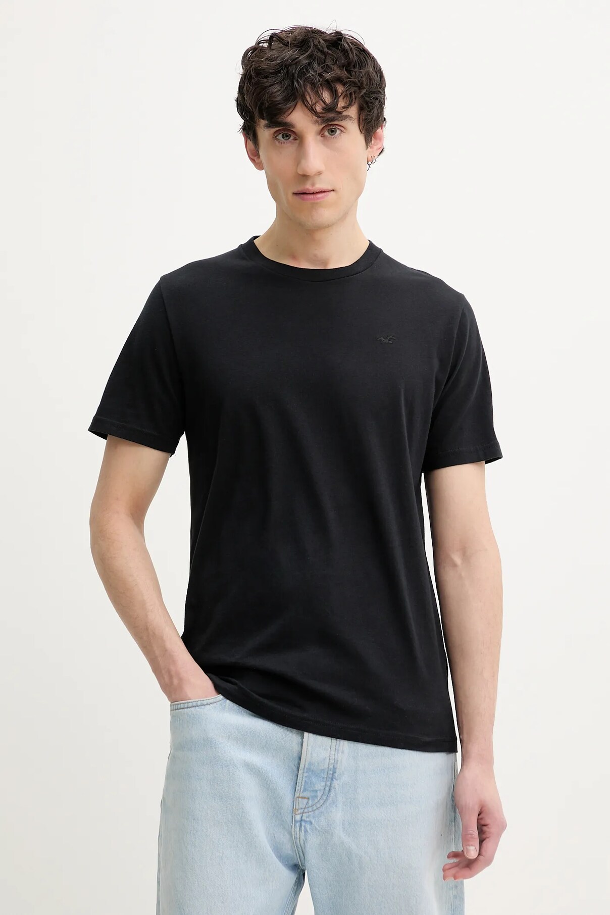

Футболка из хлопка Hollister Co., черный