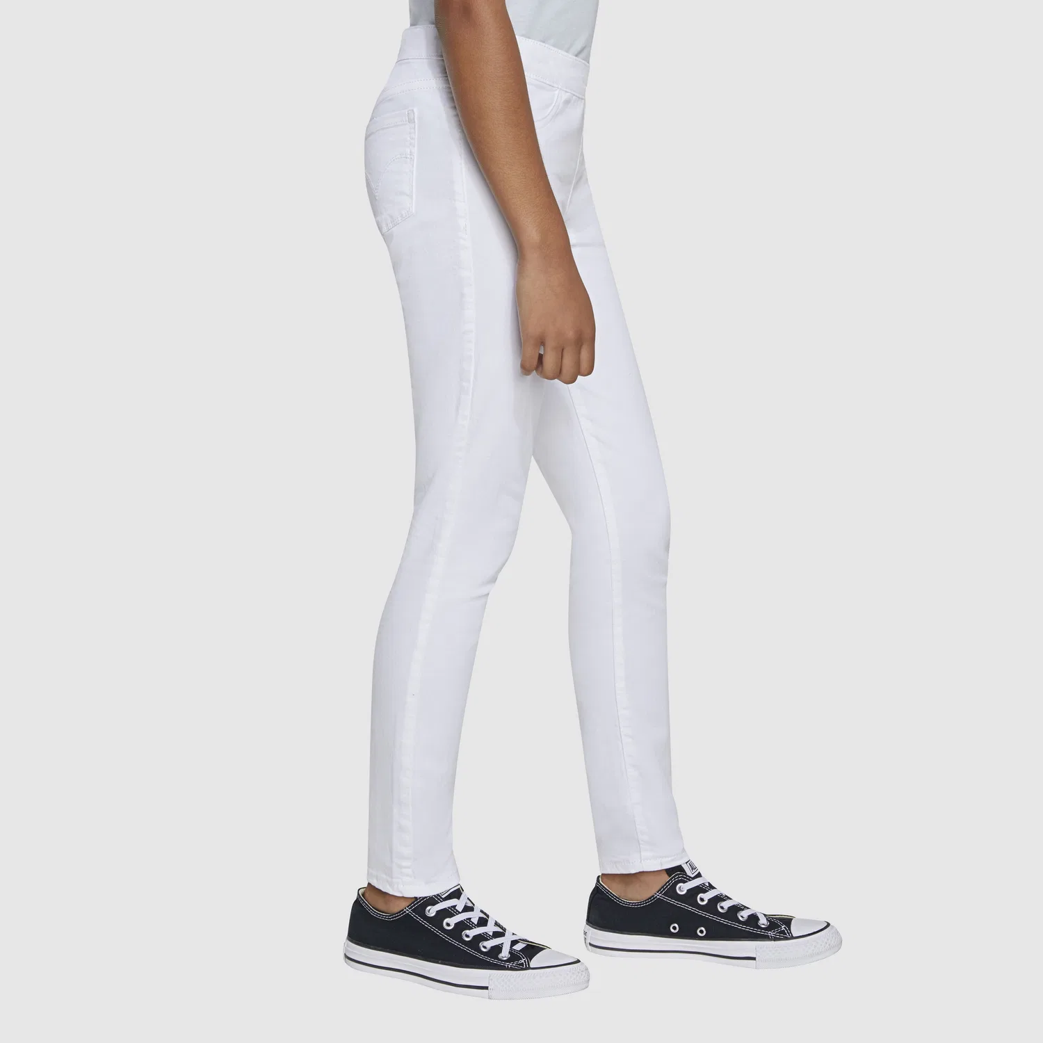 Джеггинсы на резинке для девочек 7-16 лет Levi's, White — фото 2