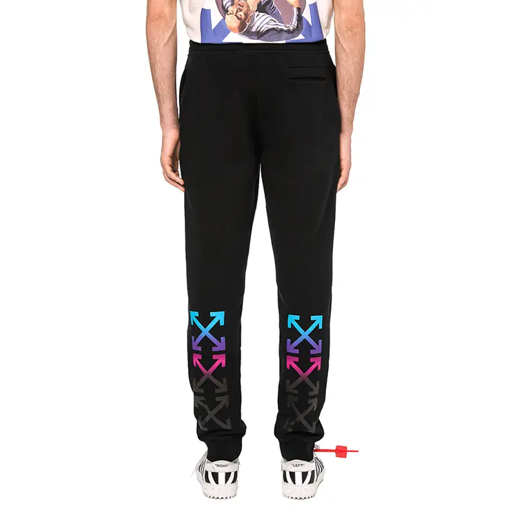 OFF-WHITE Мужские трикотажные спортивные штаны, цвет Black — фото 4