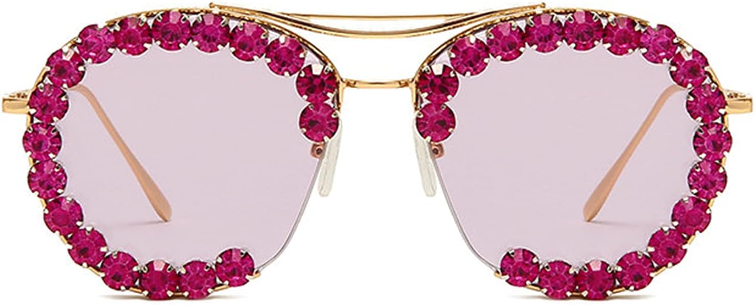 

Солнцезащитные очки COTIA с цветными бриллиантами для женщин, полуободковые солнцезащитные очки, реквизит для фотосессий, декоративные изысканные разноцветные очки, Purple