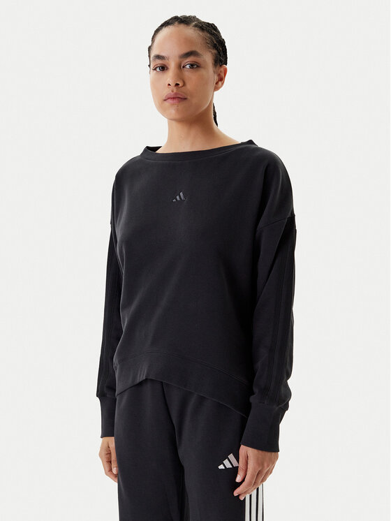 

Толстовка обычного кроя Seasonal Essentials 3-Stripes JM1900 Adidas, черный