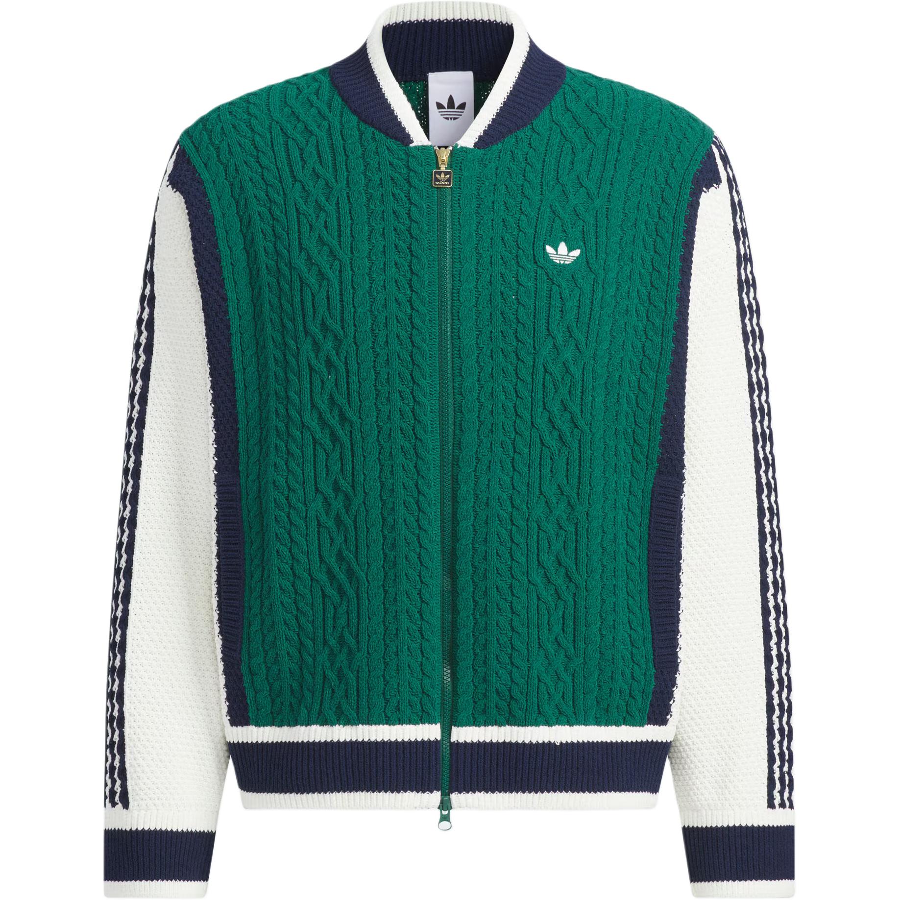 

Кардиган FW25 Трикотаж Unisex Adidas Originals, зеленый/белый