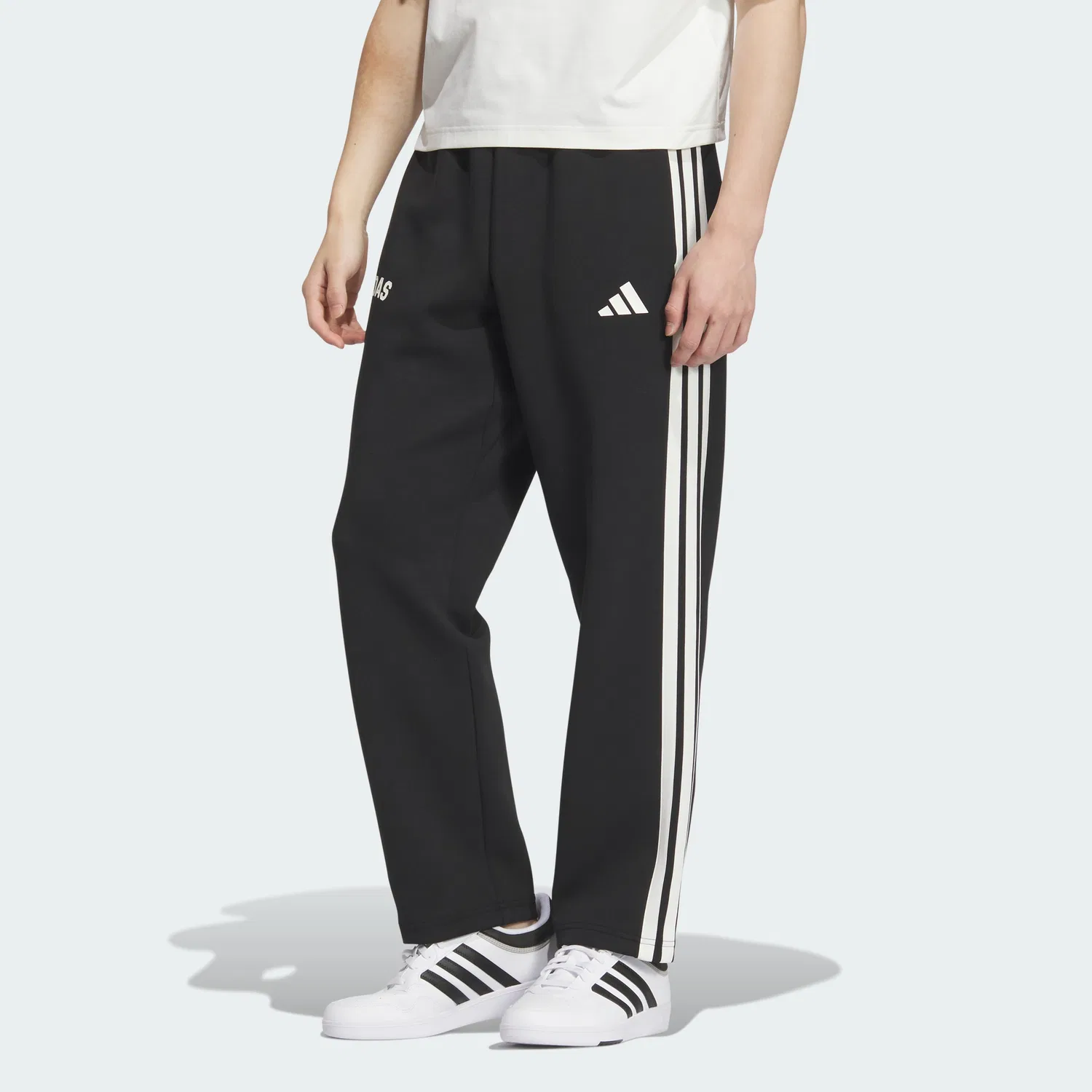 Мужские чёрные трикотажные спортивные брюки Modern Sport от Adidas