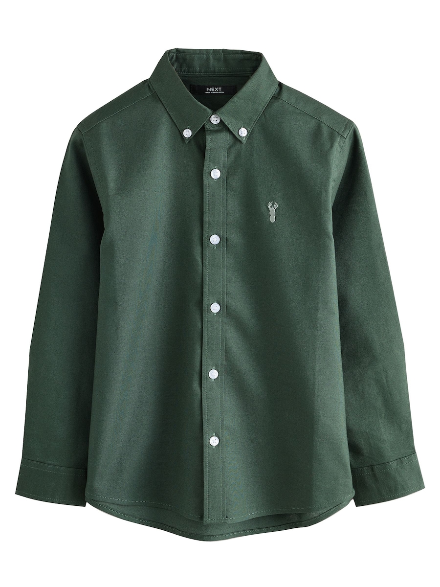 

Рубашка на пуговицах классического кроя Next, темно-зеленый