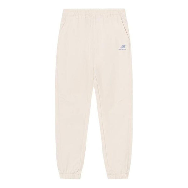 

Штаны с логотипом спортивные штаны New Balance, белый