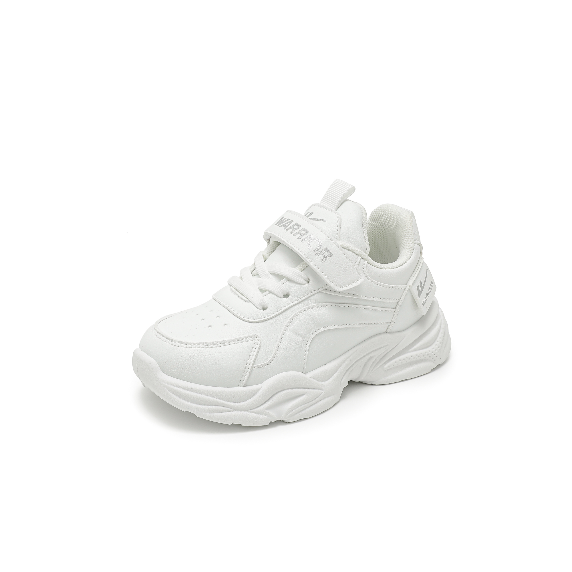 Детские спортивные кроссовки Synthetic Leather Cushioning Abrasion Resistant Waterproof Low top Kids Lifestyle WARRIOR, розовый/фиолетовый — фото 4