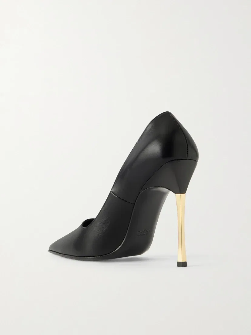 Кожаные туфли-лодочки Bombshell GUCCI, черный — фото 3