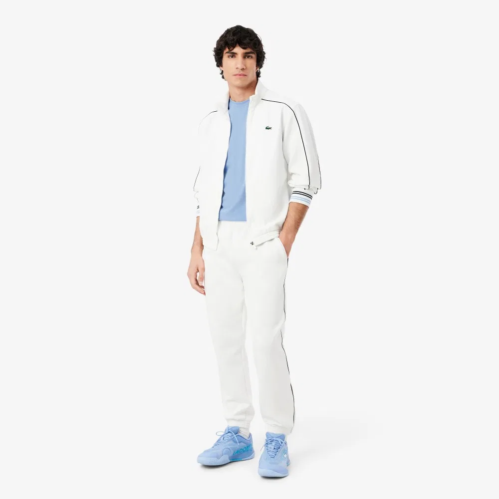 Мужская футболка Daniil Medvedev серо-синяя от Lacoste — фото 4