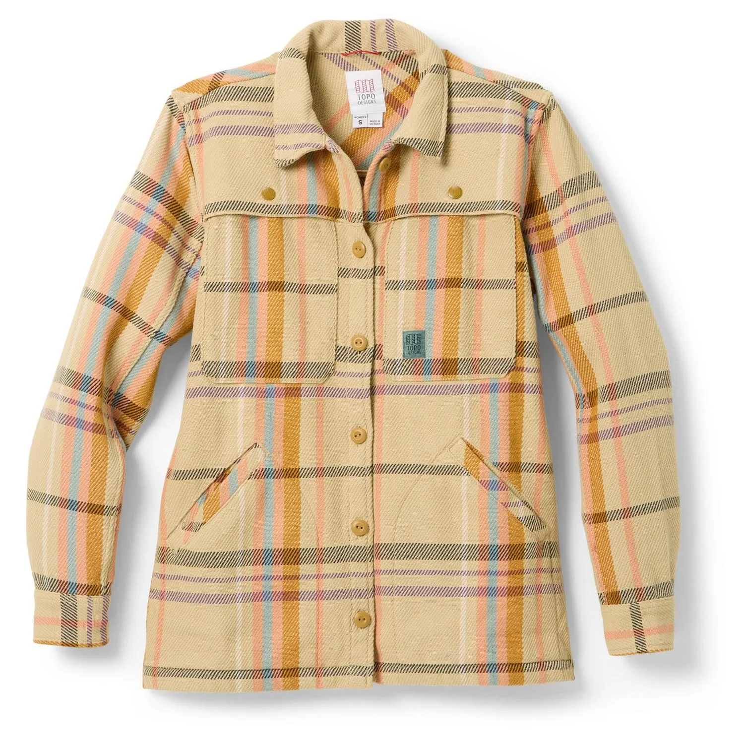 

Горная рубашка-куртка Topo Designs, Sahara Multi Plaid