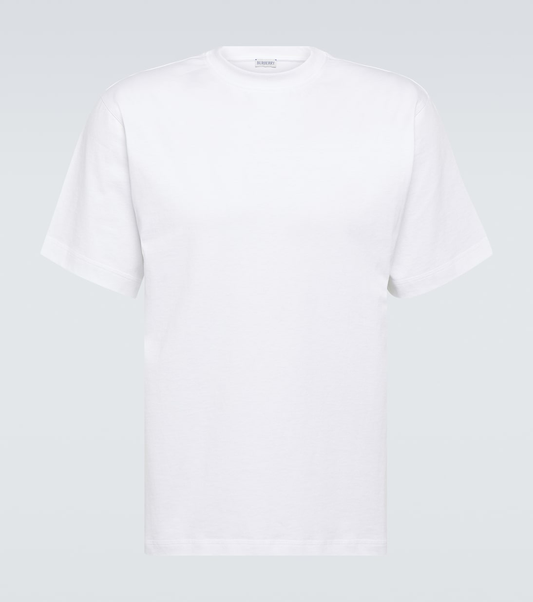 

Футболка из хлопкового джерси с принтом Burberry, белый
