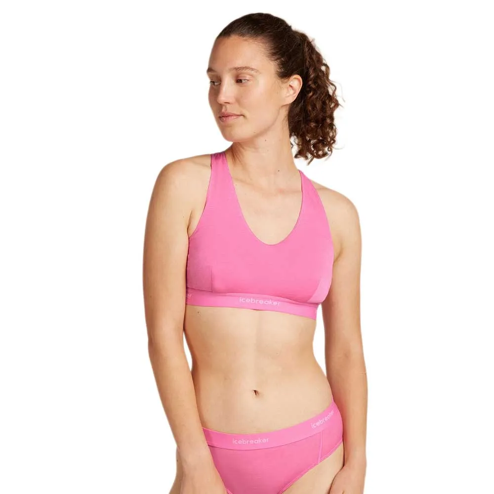

Спортивный бюстгальтер Icebreaker Merino 125 Cool Lite Sprite Racerback sports bra, розовый