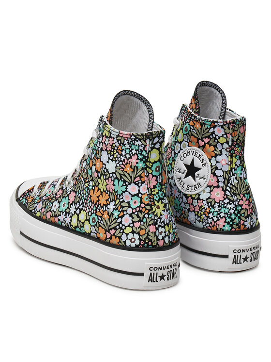 Тканевые кроссовки Chuck Taylor All Star Lift Allover Florals A15009C Converse, мультиколор — фото 3