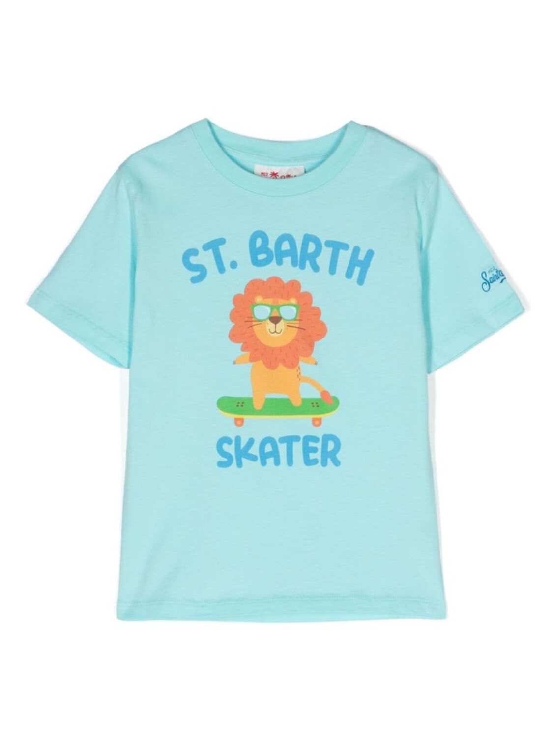 

MC2 Saint Barth Kids футболка Skater из органического хлопка, синий
