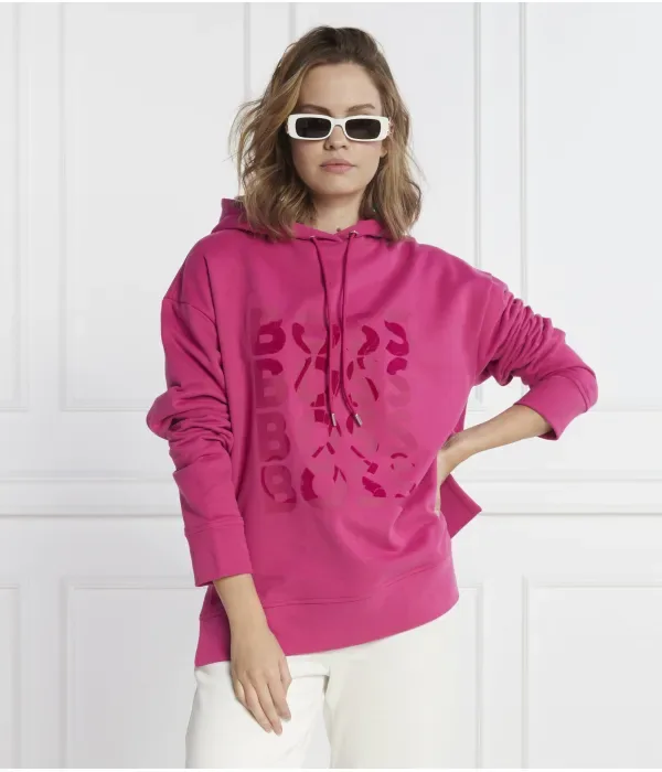 Толстовка Эханна regular fit Boss, розовый — фото 3