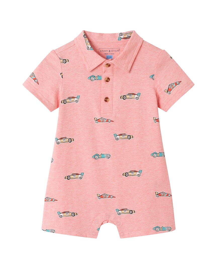 

Комбинезон-поло с принтом гоночных машин Andy & Evan, оранжевый