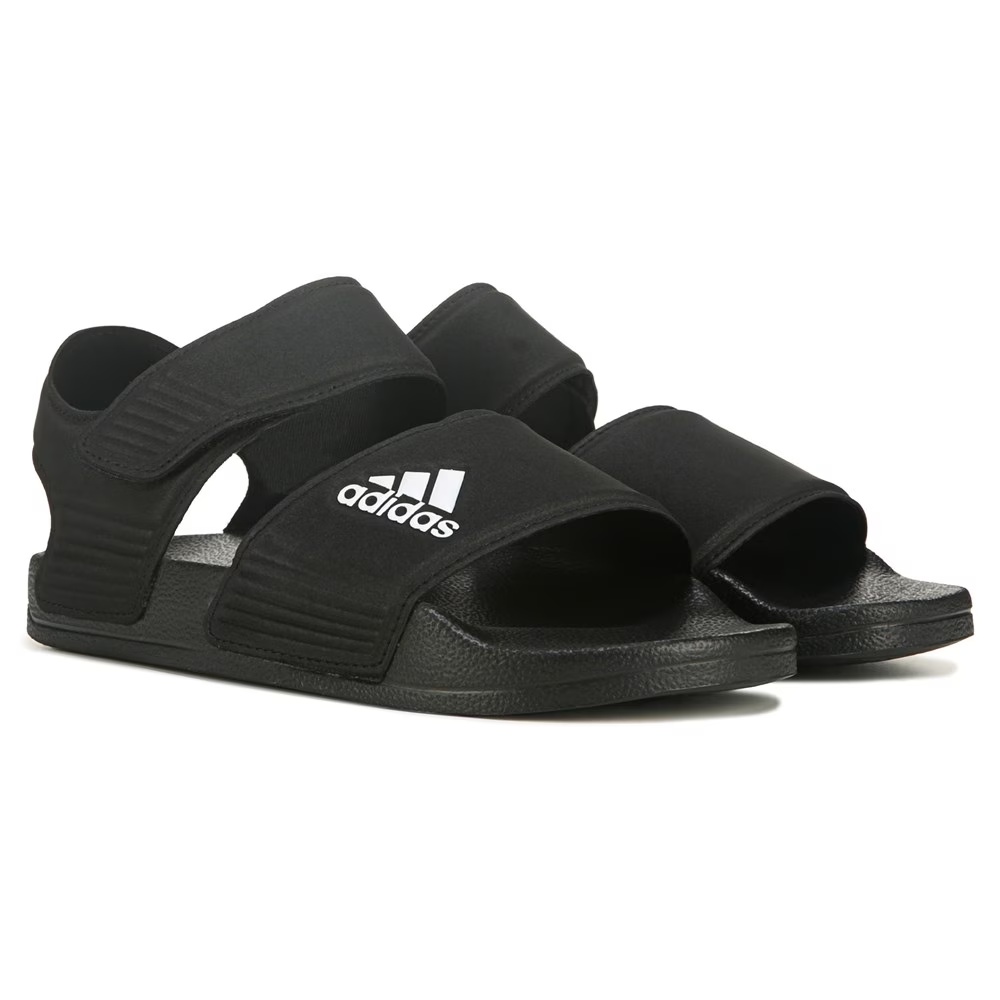 

Детская сандалия adilette для маленьких/больших детей Adidas, black white