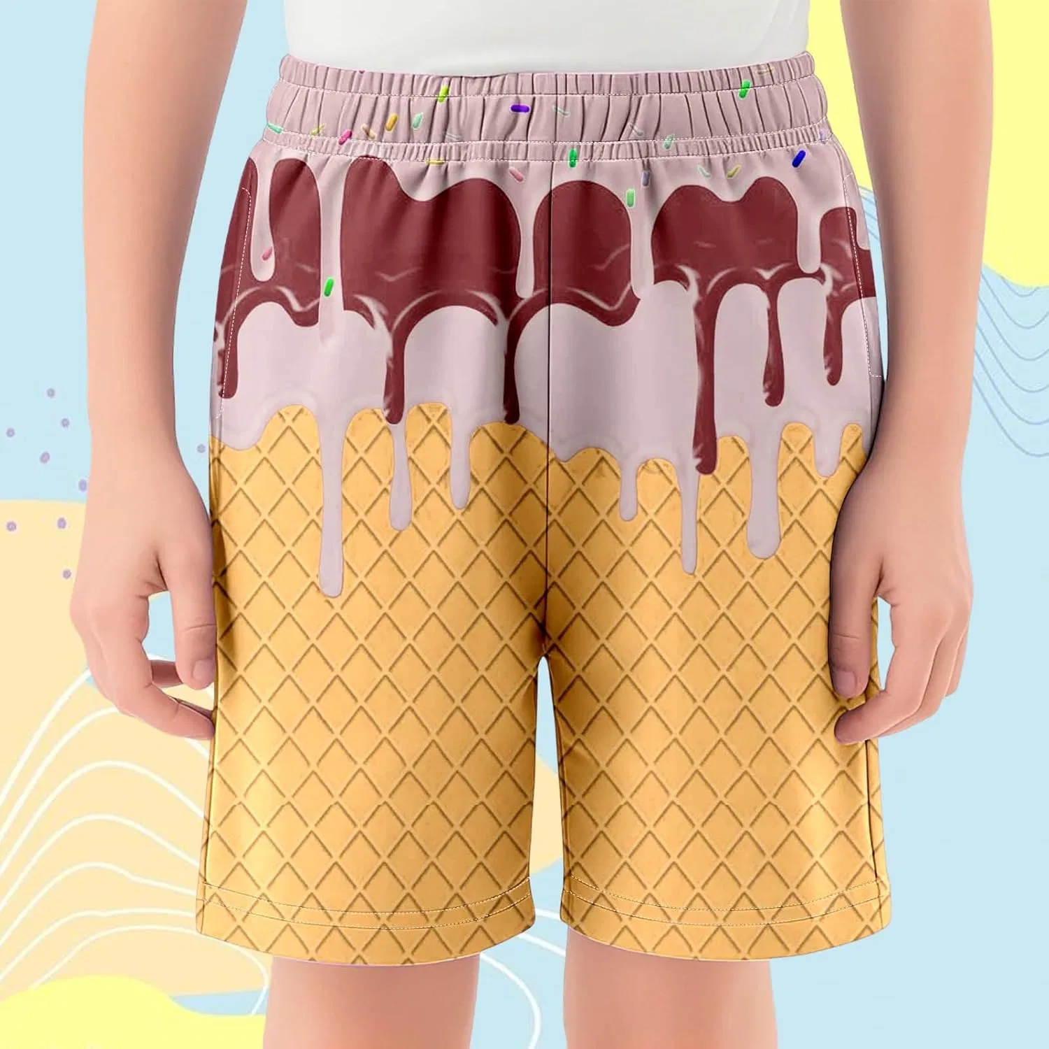 Шорты Active Shorts Ice Cream, цвет 03-coffee — фото 2
