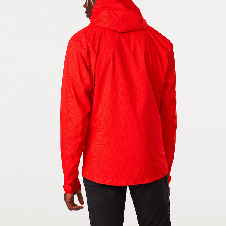 Ветрозащитная дышащая ветровка ALPHA с водоотталкивающей пропиткой Men's Arcteryx, Dynasty Red/Dynasty — фото 4