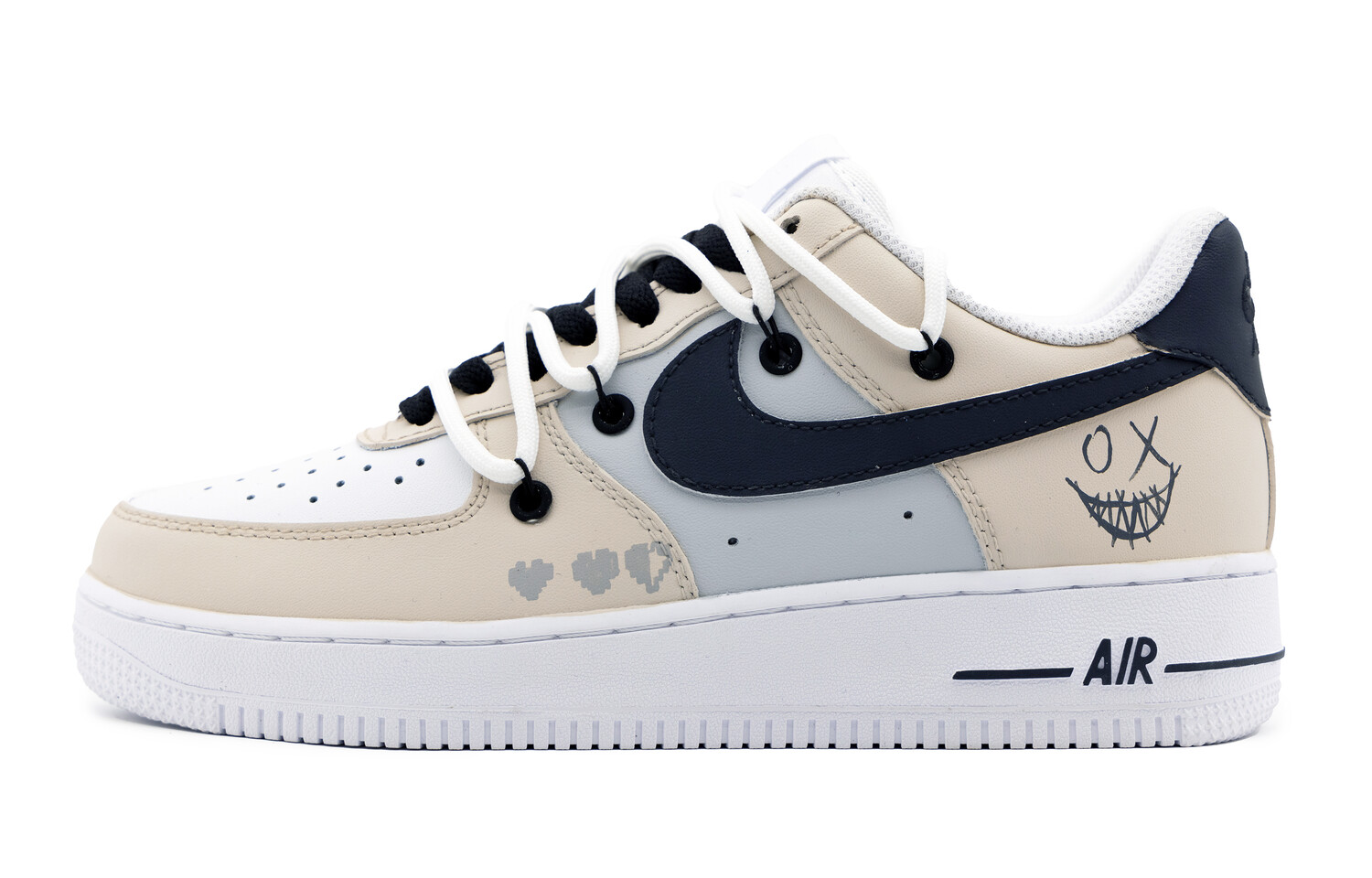 

Кроссовки Nike Air Force 1 Skateboarding Shoes Women's Low-top Gray/Beige, цвет Apricot