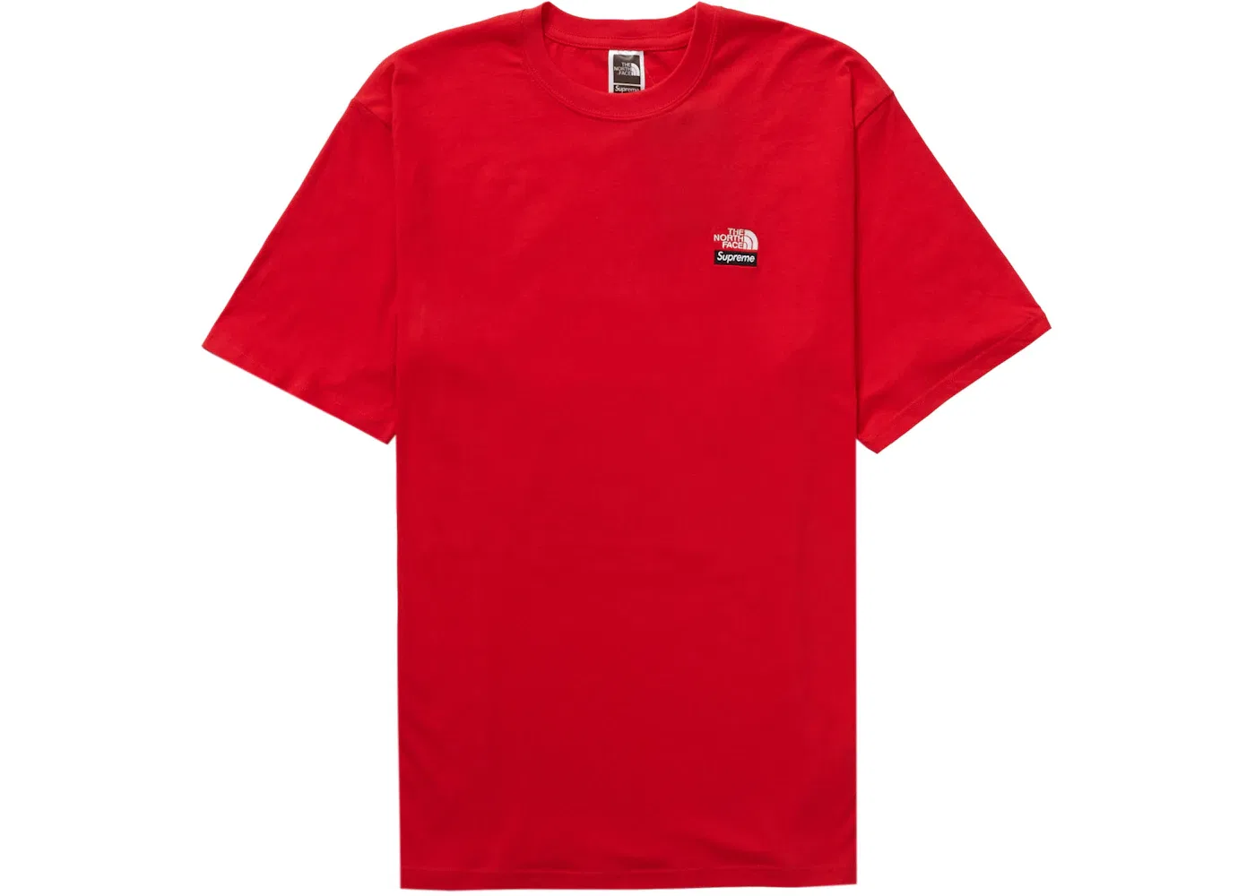 Мужская футболка с принтом Supreme The North Face Tee, Red — фото 2