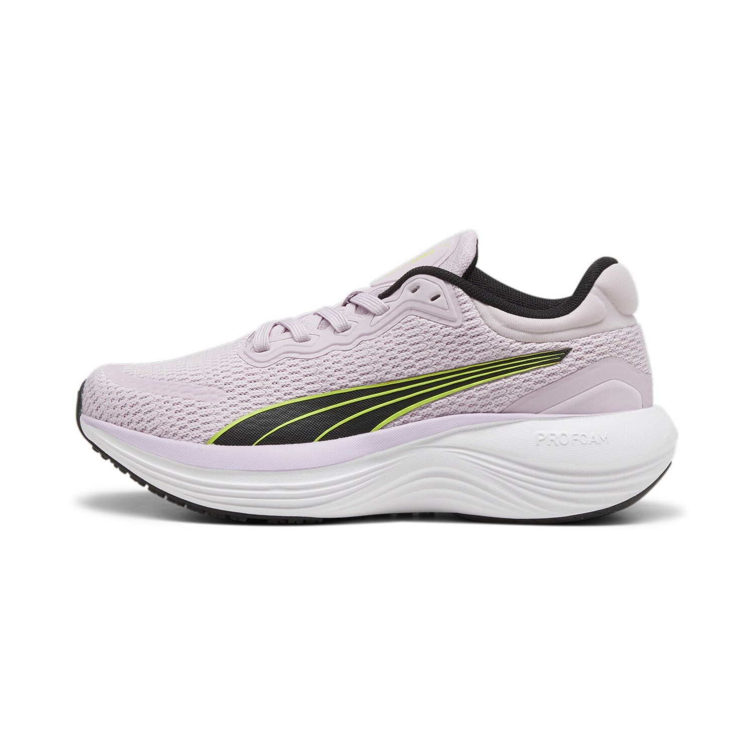 

Большие кроссовки PUMA Scend Profoam, цвет Grape Mist/Black/Lime Pow