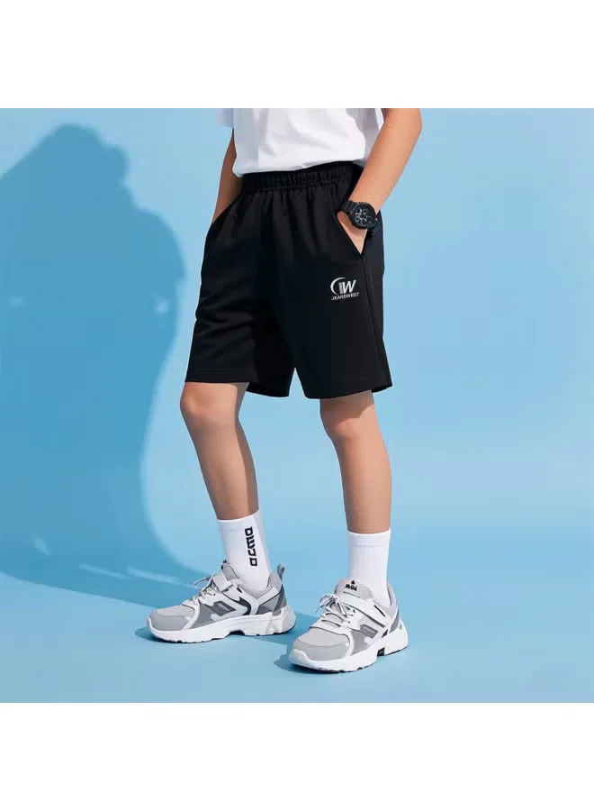 Шорты летние хлопковые детские 2025 Jeanswest, черный — фото 2