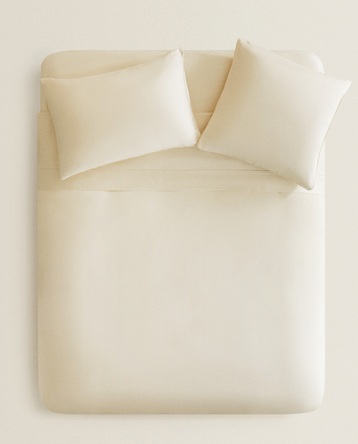 Пододеяльник Zara Home Sateen Duvet, 150 x 220см, бежевый