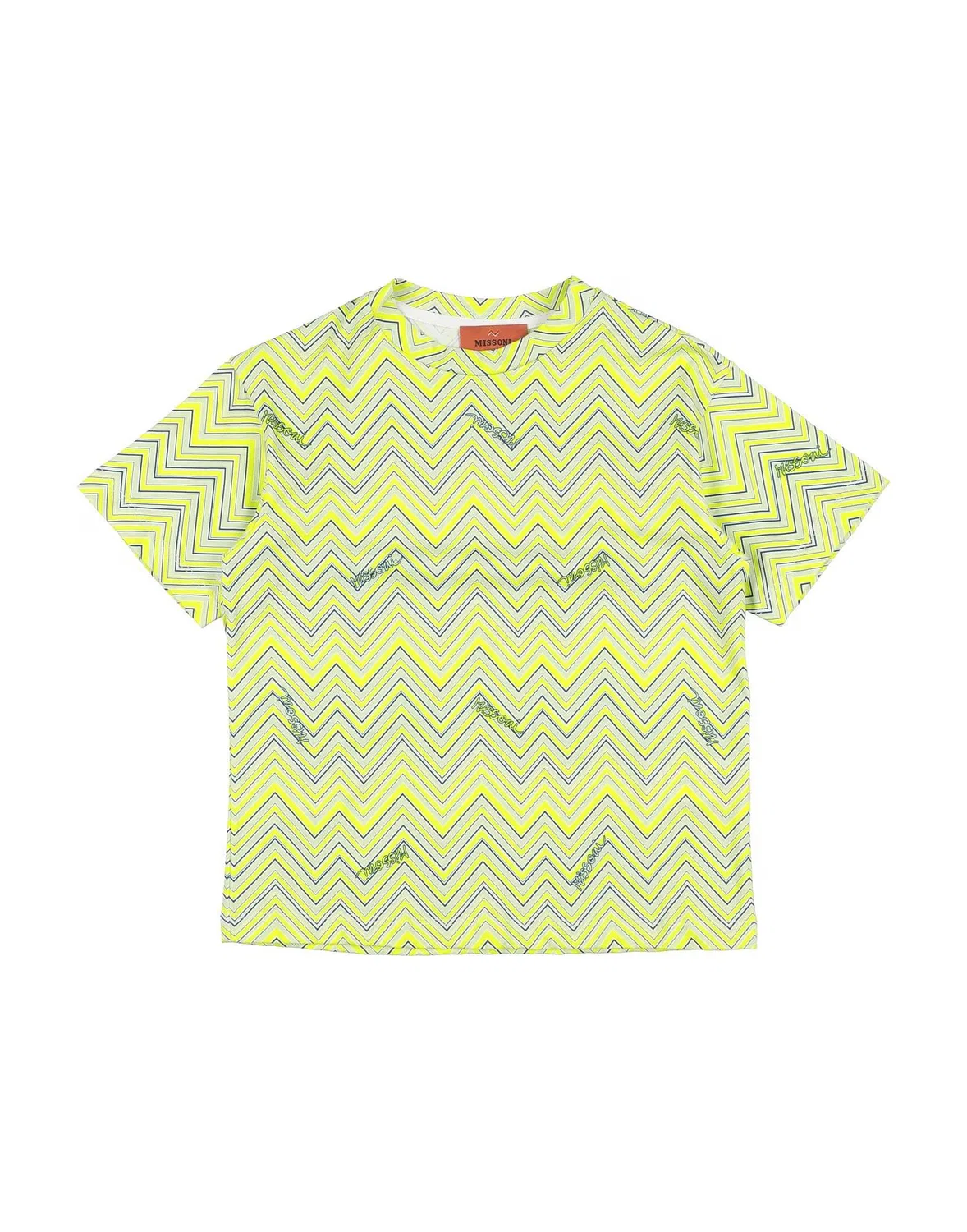 Детская футболка с принтом Missoni, салатовый