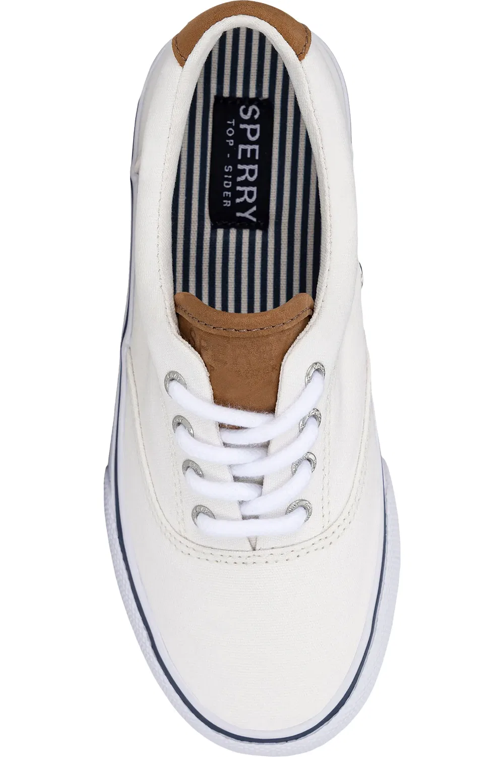 Кроссовки детские на шнуровке CVO Striper II Sperry, Blanc De Blanc — фото 3